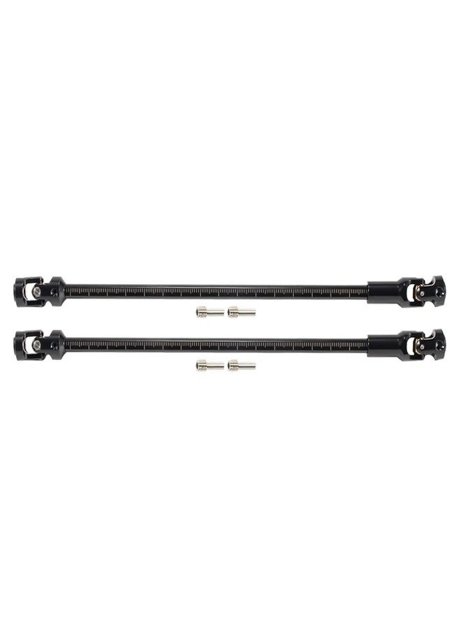 VNUHV Steel Cut to Length Driveshaft Universal Joint Drive Shaft 68-229mm 2PCS for 1/10 RC Crawler LCG Rigs Sportys Scalers Capra SCX10 Pro (Black) - Image 1